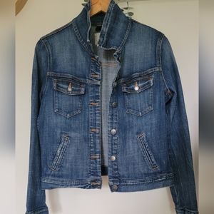J Crew blue wash denim  jacket women size M